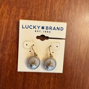 Lucky Brand Sunburst French Wire Earrings
